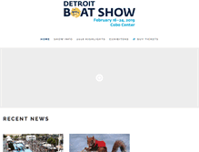Tablet Screenshot of detroitboatshow.net